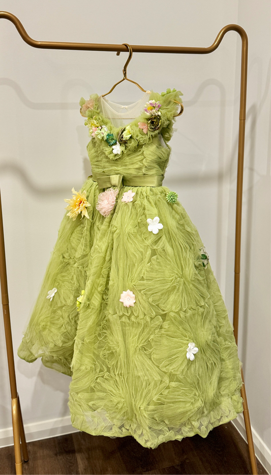 Flower Girls Dresses - Enchanted Green - FILZEH NOOR